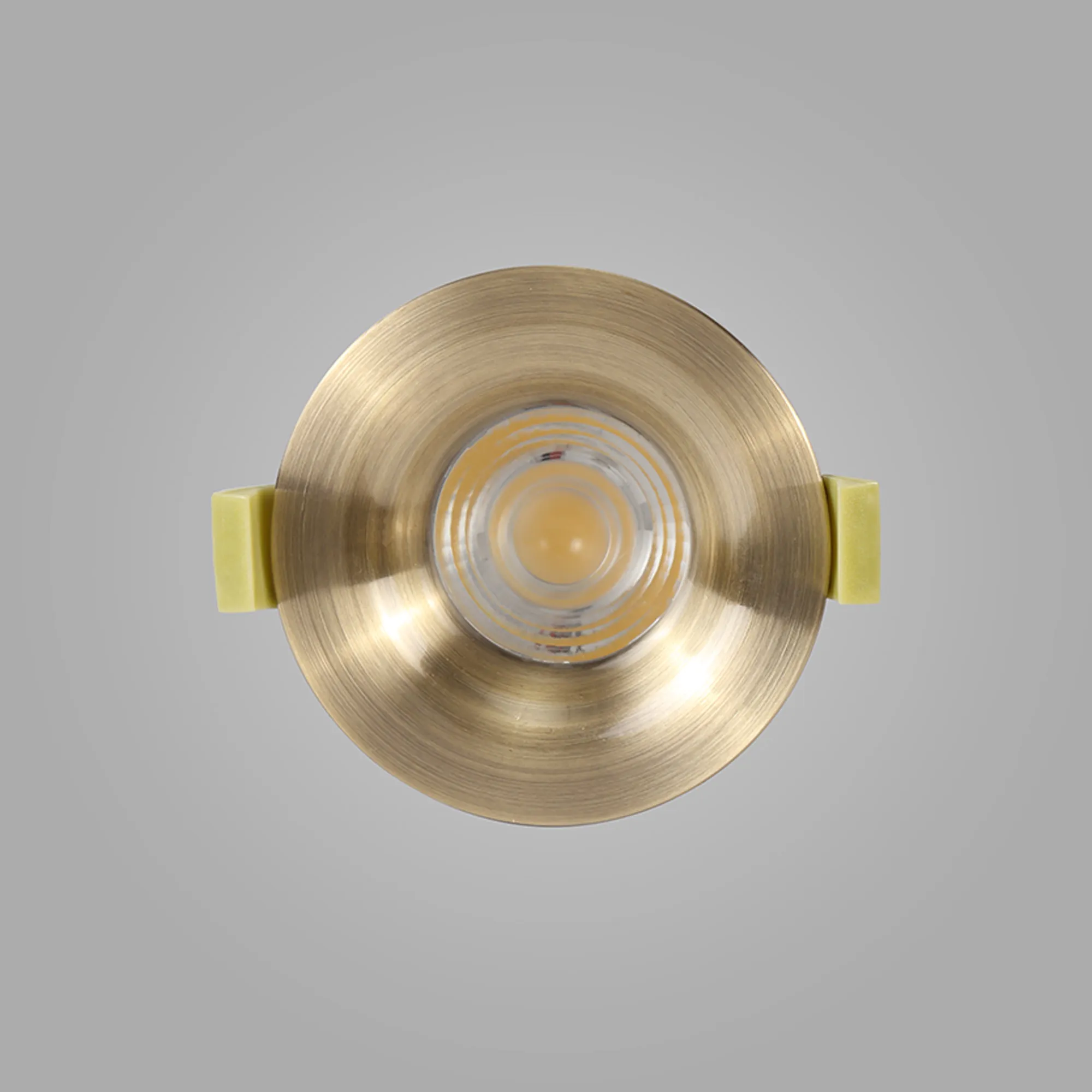 Bruve 12 Tridonic powered 12W 3000K 1200lm 36° LED Engine,300mA , CRI>90 LED Engine Antique Brass Fixed Round Recessed Downlight, Inner Glass cover, IP65 DM202496  Dlux Bruve 12 IP65